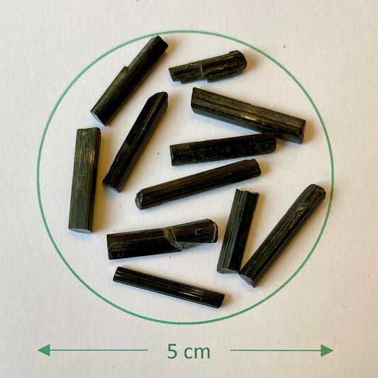 Billede af Mörkgrön turmalin lot / gt10