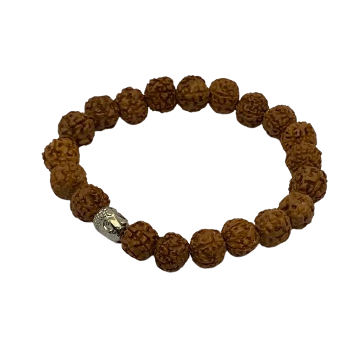 Rudraksha armband natur - herrstorlek Rudraksha armband natur - herrstorlek