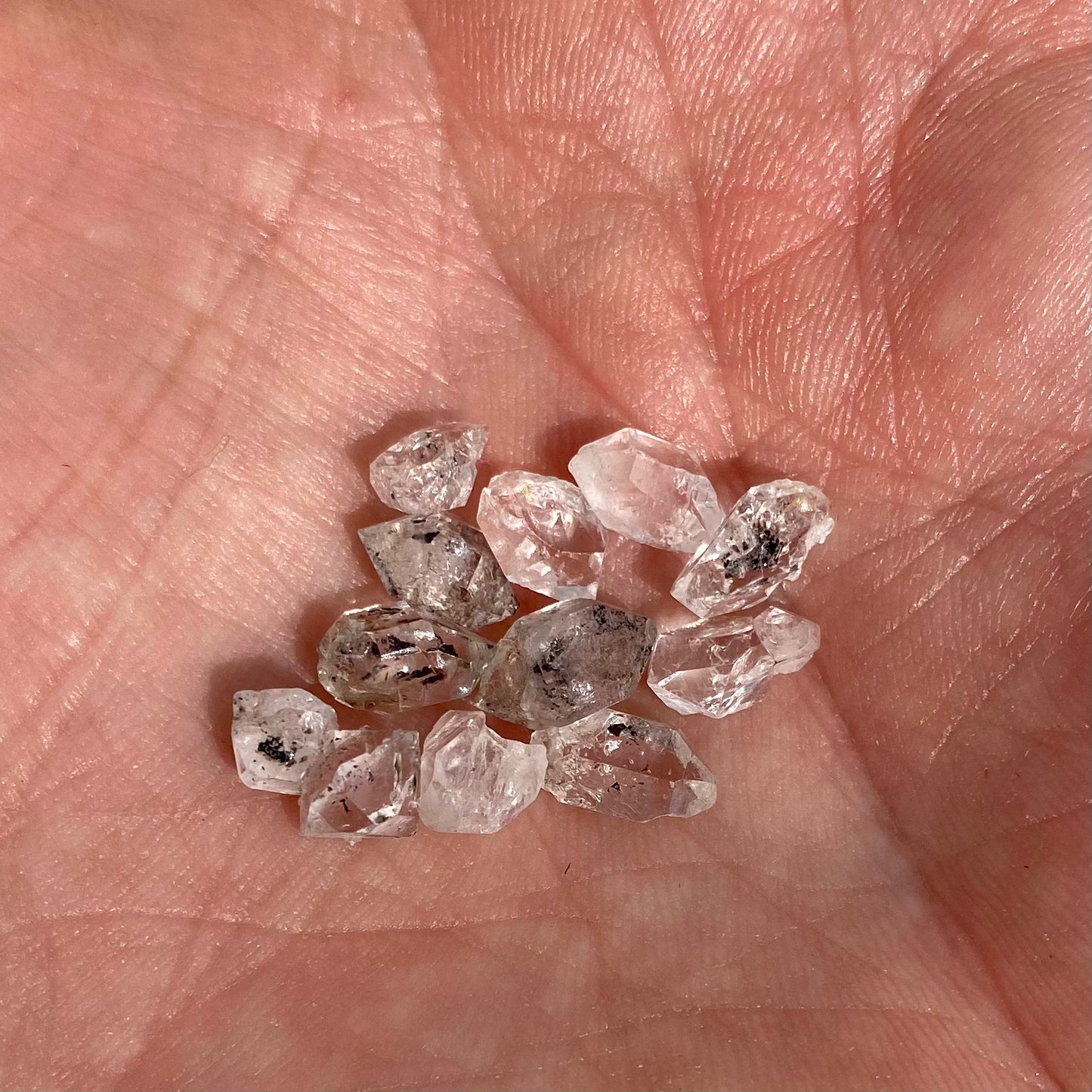 Herkimer diamant 0,5 cm - Afghanistan Herkimer diamant 0,5 cm - Afghanistan