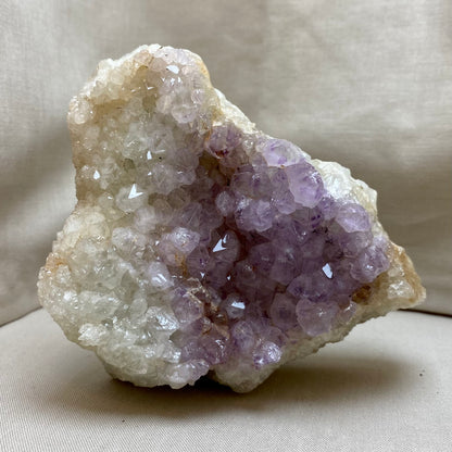 Ametyst agat geode, rå 10 cm