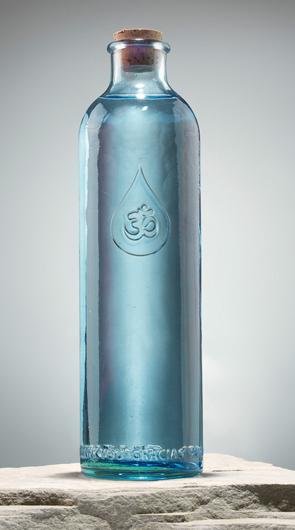 Glas Vandflaske med AUM symbol - 1,2 liter