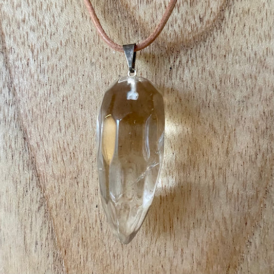 Billede af Smoky quartz drop halsband